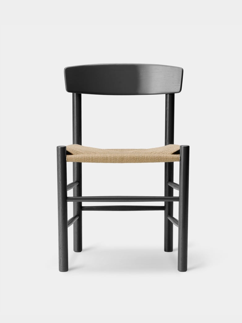 J39 Chair - Black Lacquered Oak/Natural