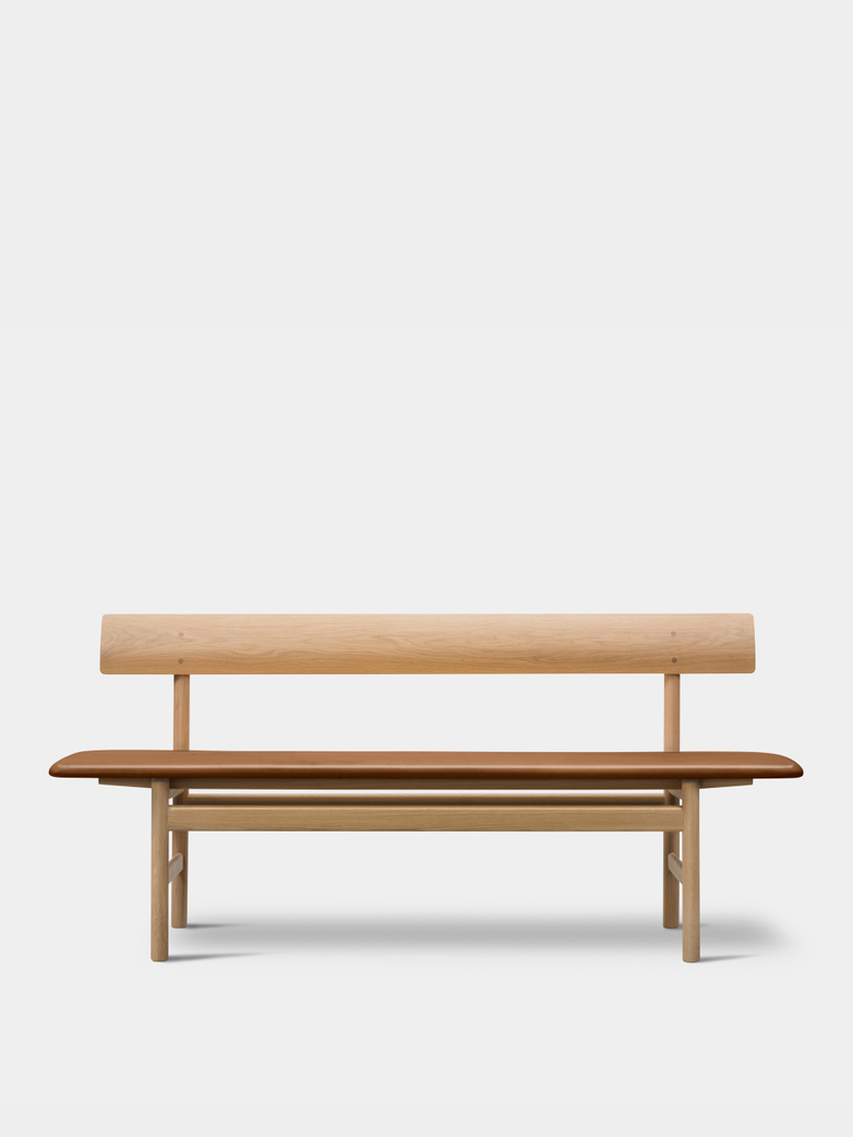 Mogensen Bench 3171 – Soaped Oak/Leather Cognac 95