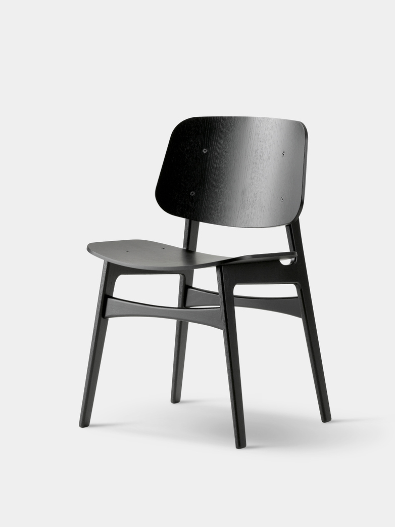 Søborg Wood Base - Black Lacquered Oak