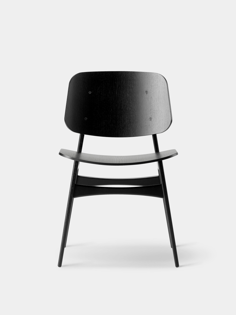 Søborg Wood Base - Black Lacquered Oak