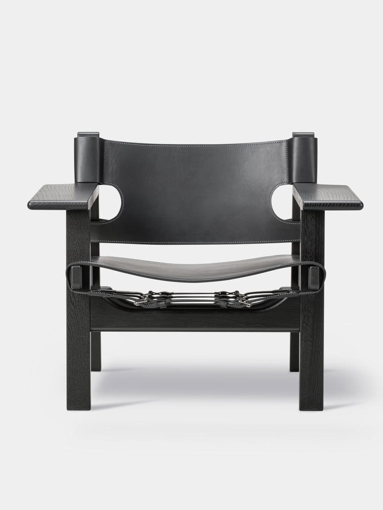 The Spanish Chair - Black Lacquered Oak/Black