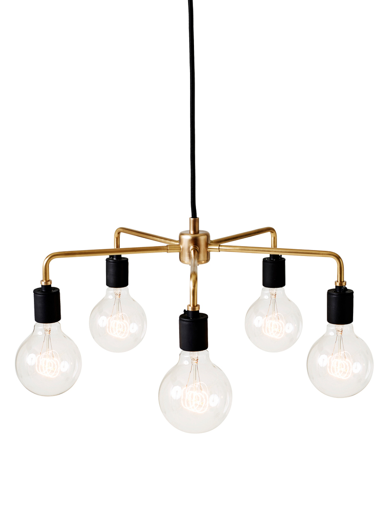 Tribeca Leonard Brass Chandelier