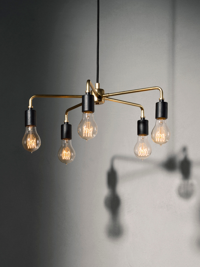 Tribeca Leonard Brass Chandelier