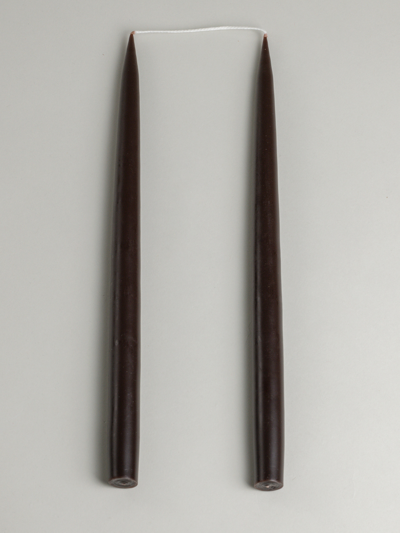 Tapered Candle – Chocolate Brown Set of 2