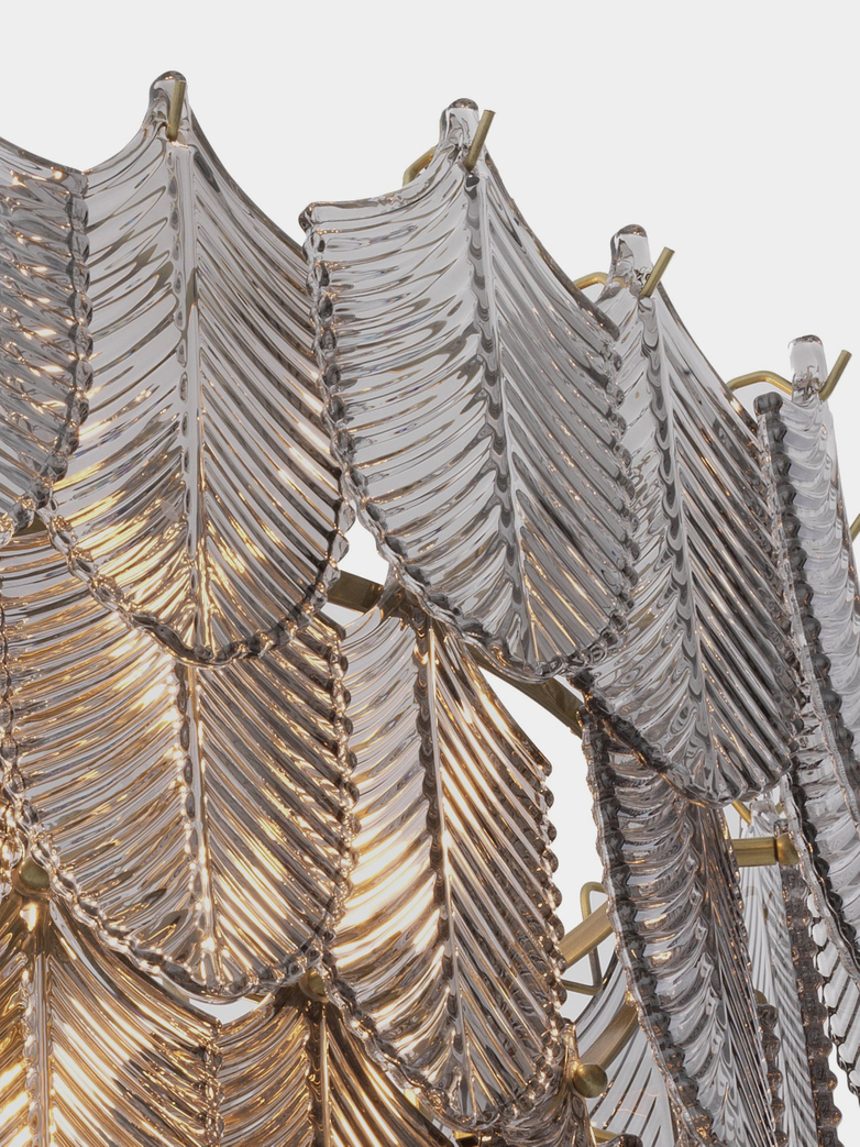 Valence Chandelier - Small - Brushed Brass/Smoke Glass