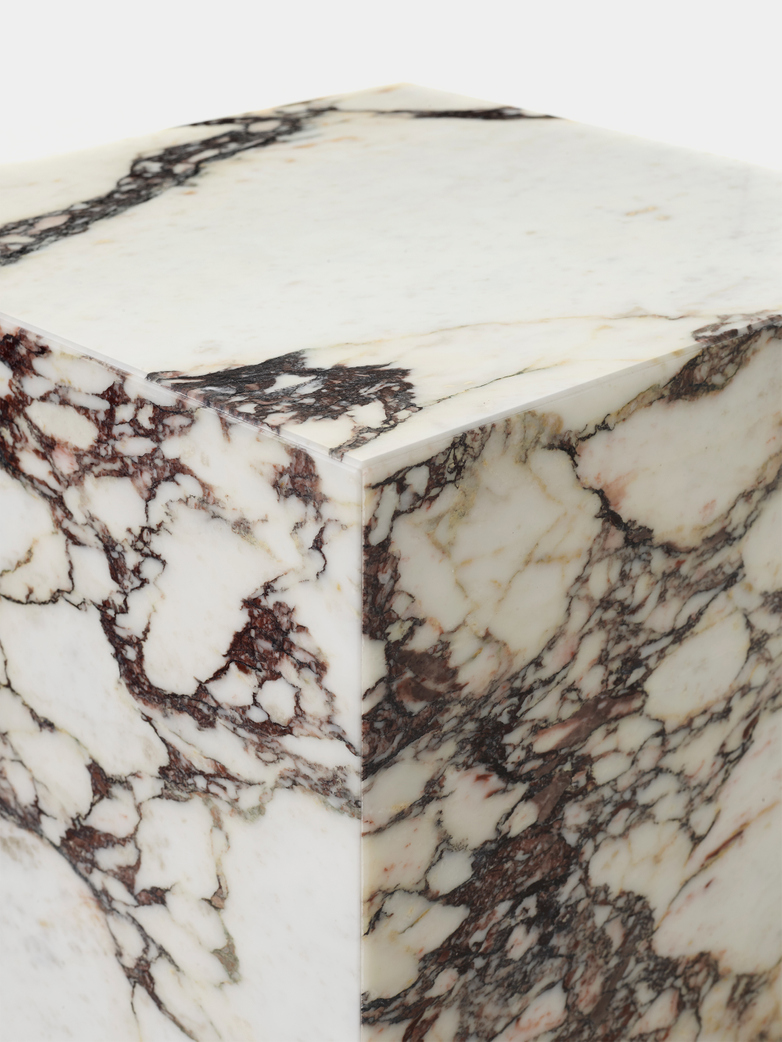 Plinth Tall - Rose calacutta