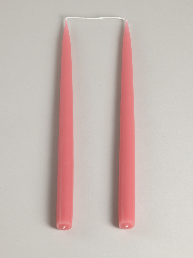 Tapered Candle – Dark Old Rose – Set of 2