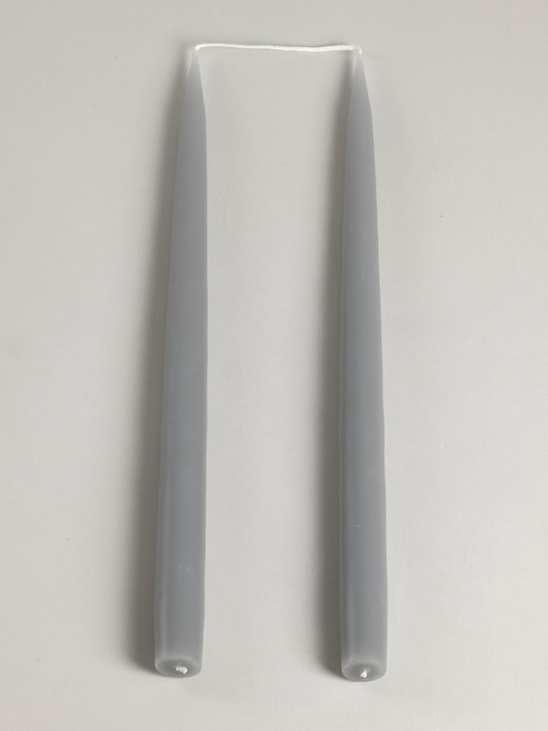 Tapered Candle – Grey – Set of 2