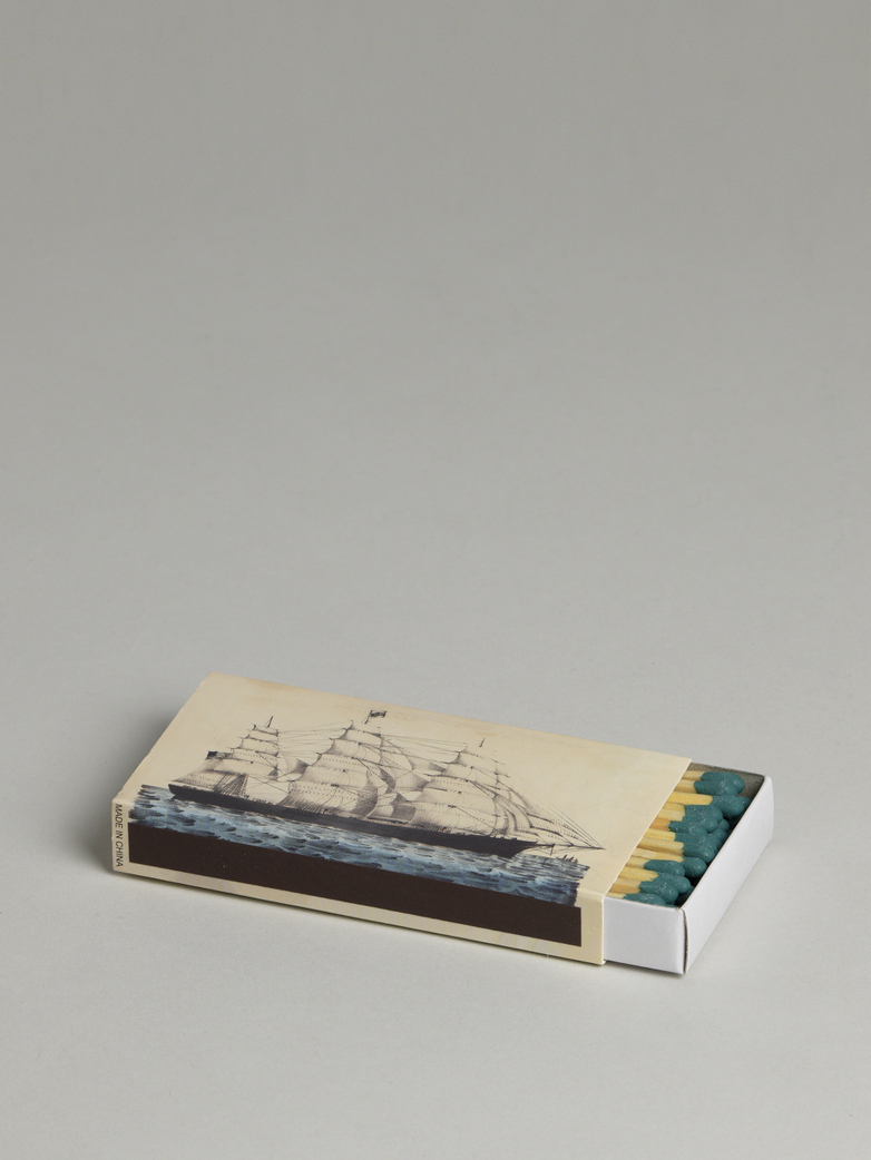 Whale & Clipper Ship Match Box