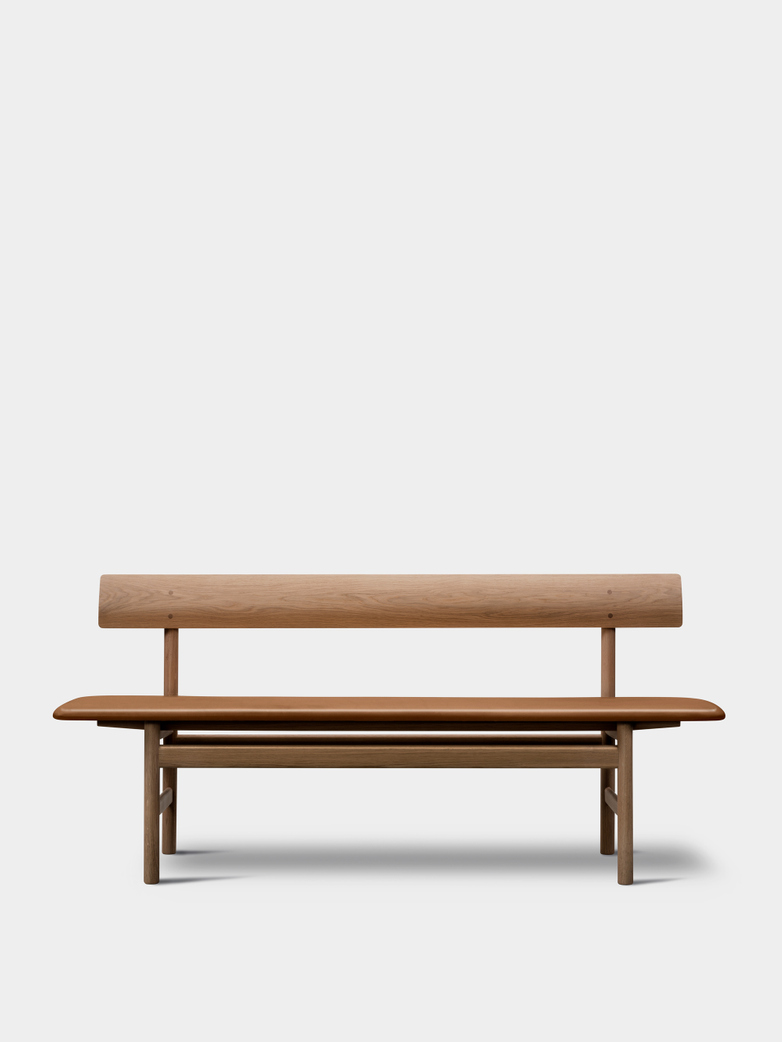 Mogensen Bench 3171 – Oak Light Oil/Leather Cognac 307