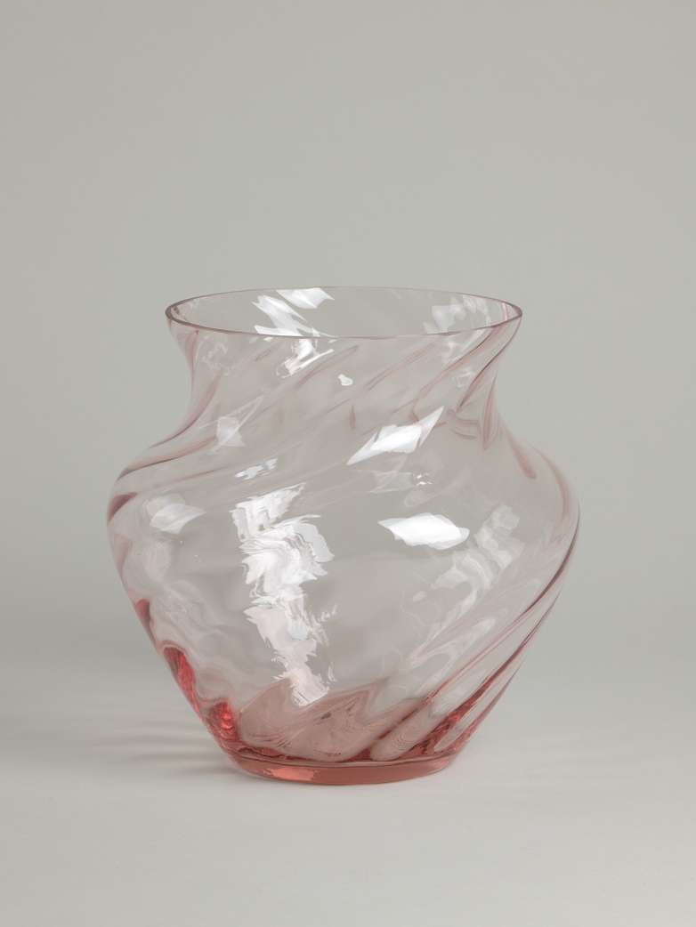 Dahlia Swirl Vase – Pink