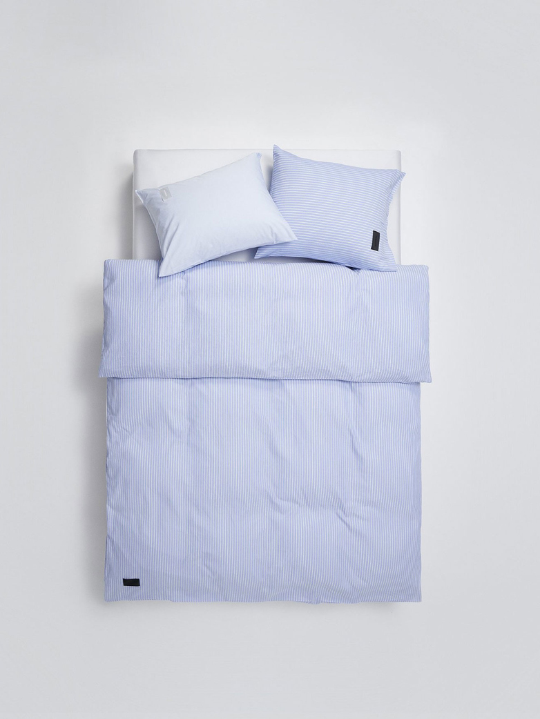 Wall Street Duvet Cover Oxford - Striped Light Blue