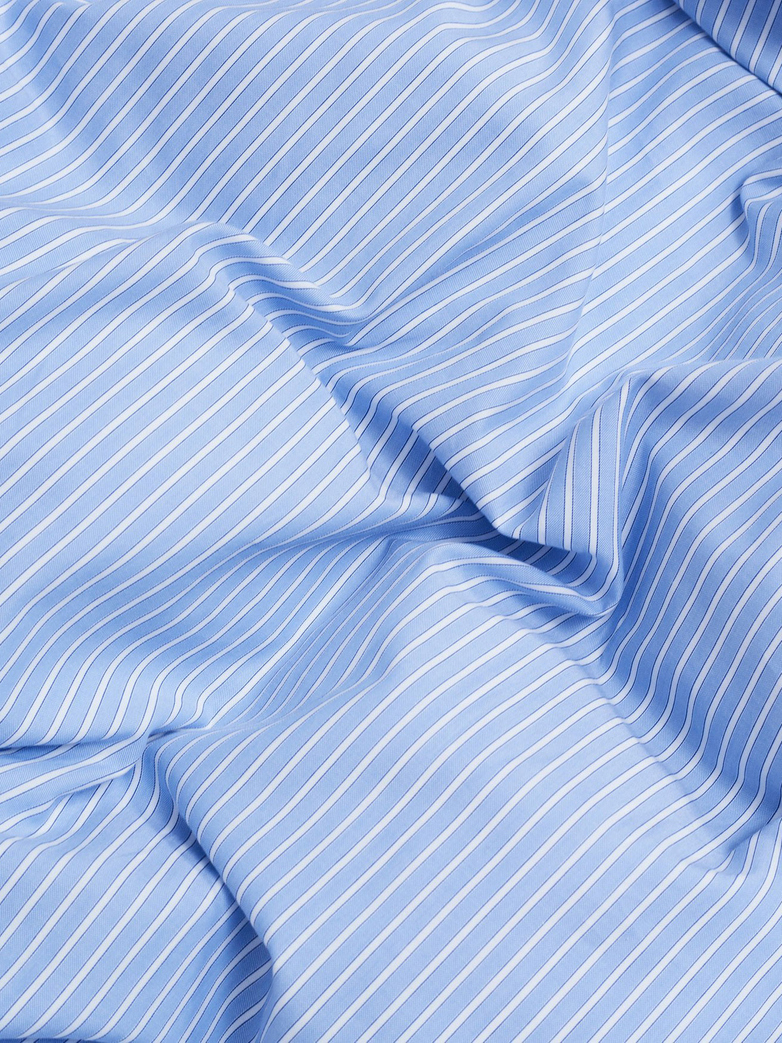 Wall Street Pillow Case Oxford - Striped Light Blue