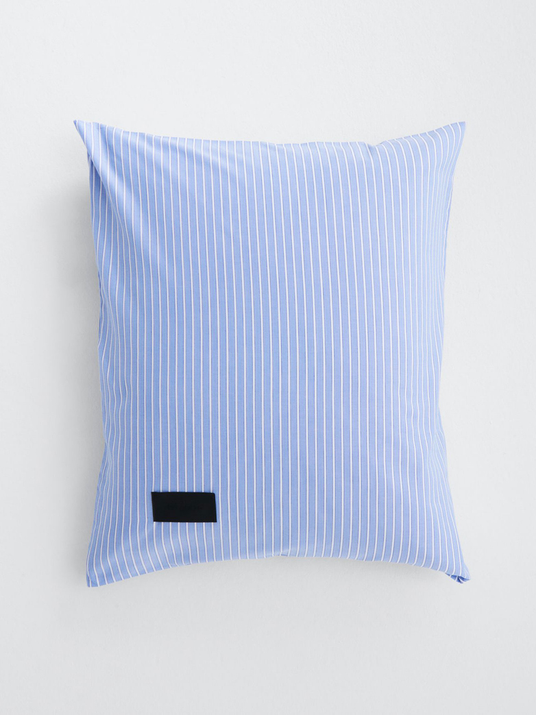 Wall Street Pillow Case Oxford - Striped Light Blue