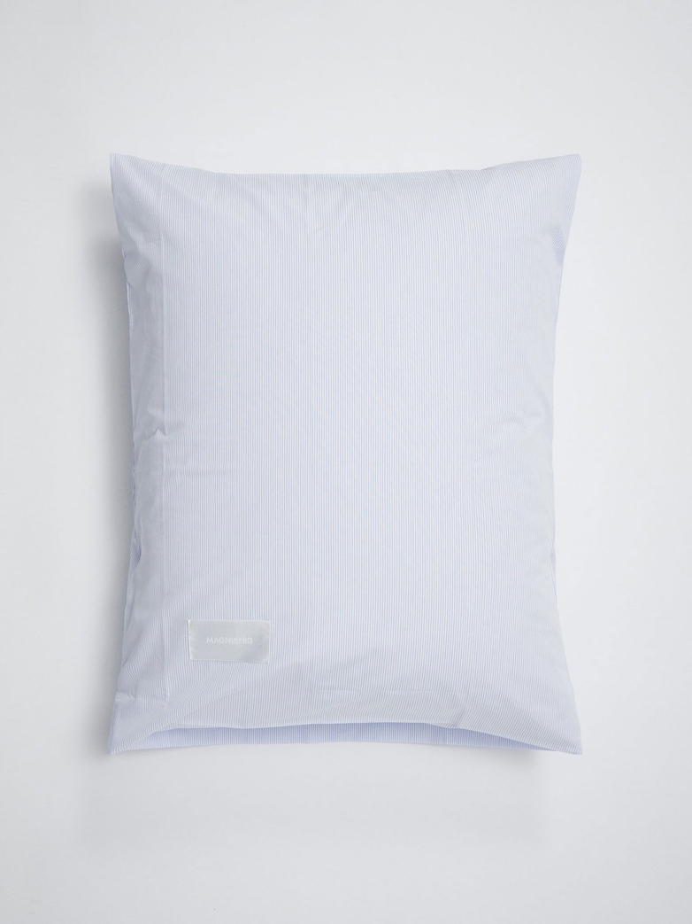 Wall Street Pillow Case Poplin - Light Blue Stripes