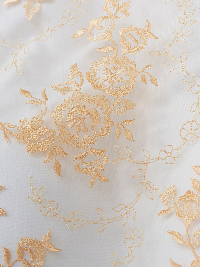 Rose Pillow Case Lace 50x60 - Apricot