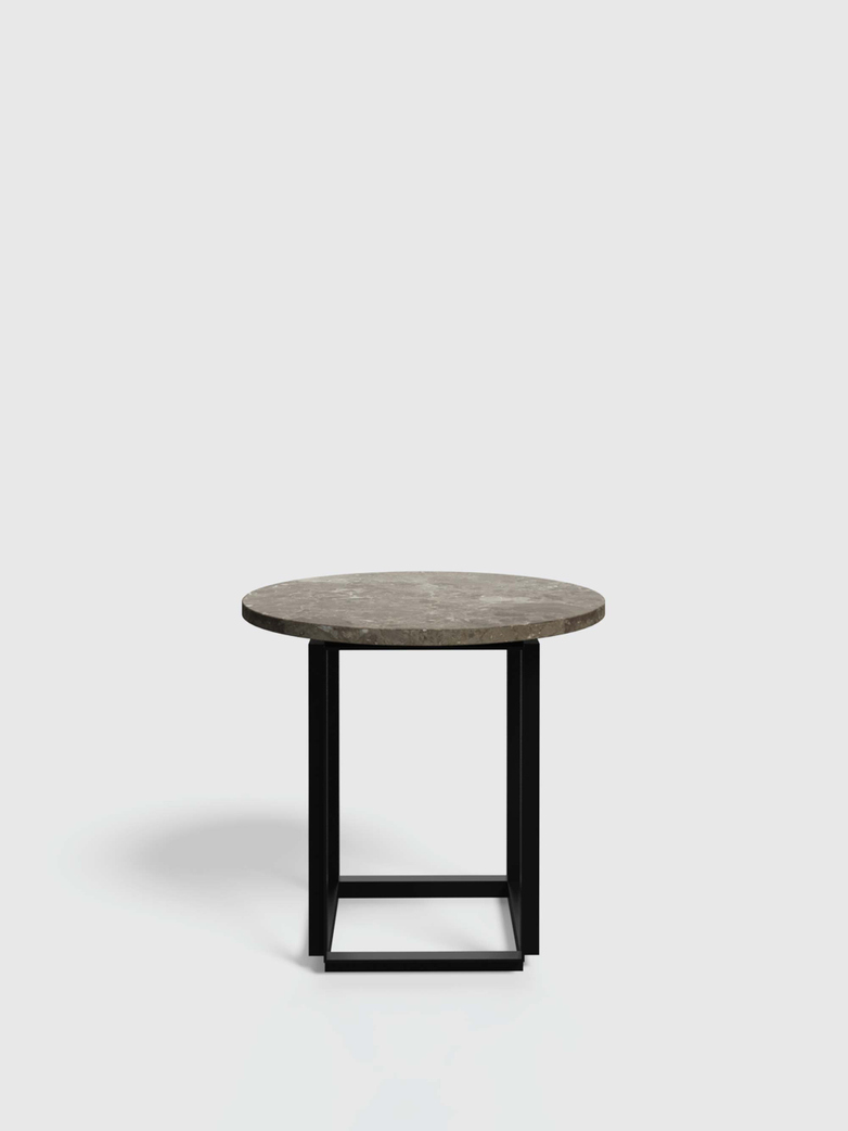 Florence Side Table - Gris du Marais Marble - Ø50