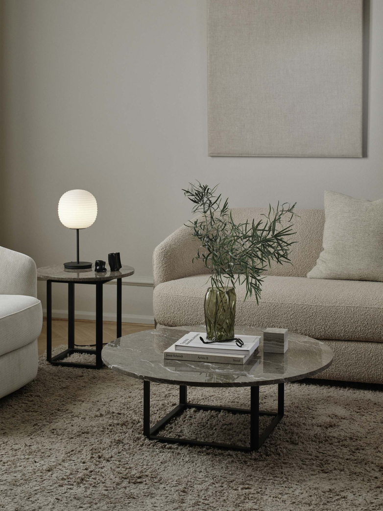 Florence Side Table - Gris du Marais Marble - Ø50