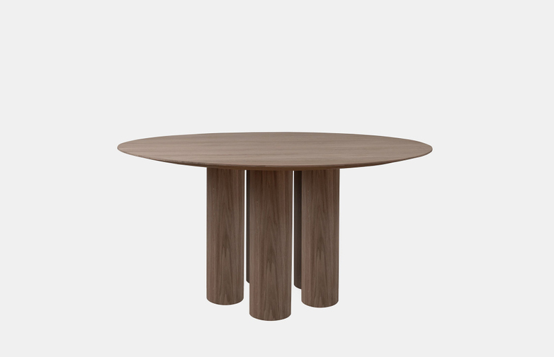 Hommage Grande Dining Table - Smoked Oak - Ø160