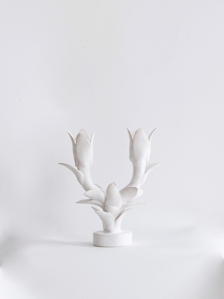 Tulipe Double Candle Holder