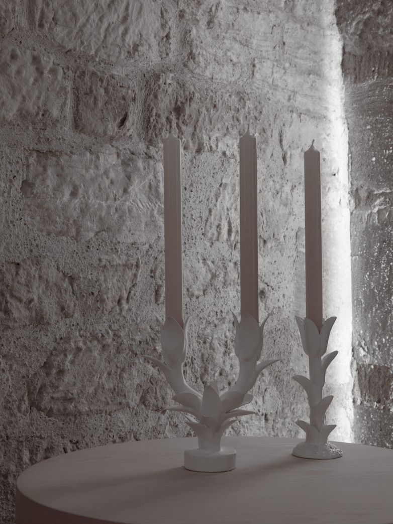 Tulipe Double Candle Holder