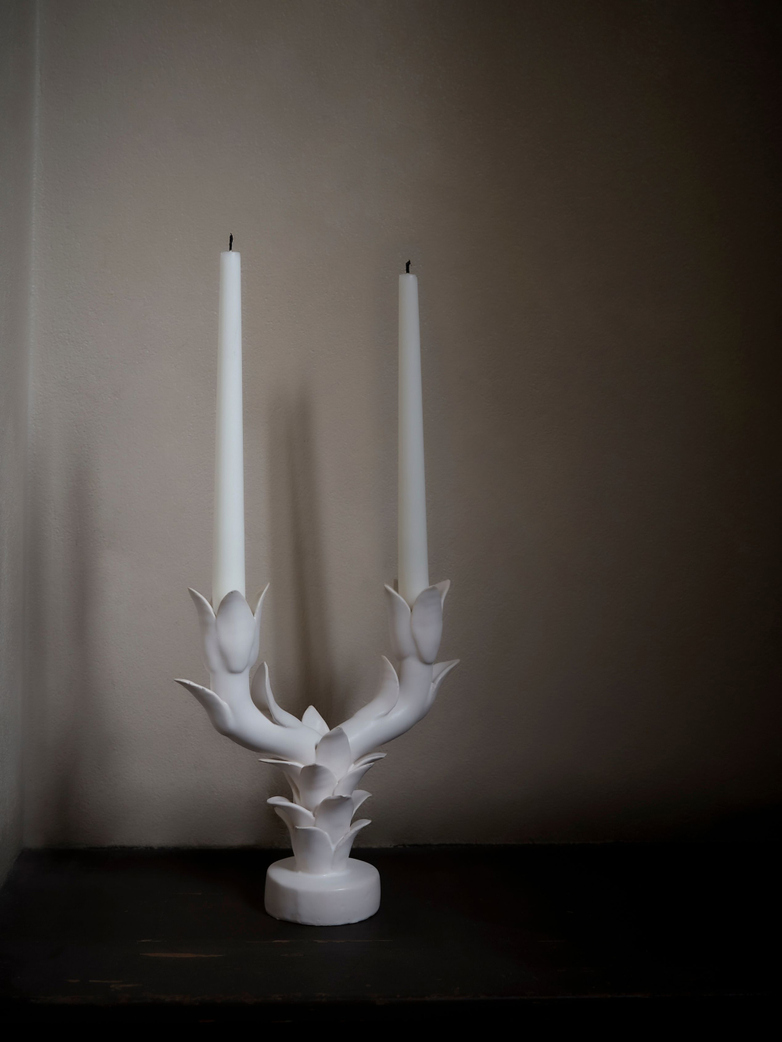 Tulipe Double Candle Holder