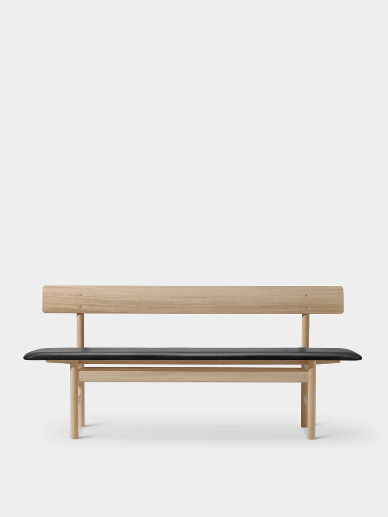 Mogensen Bench 3171 – Soaped Oak/Leather Black 301