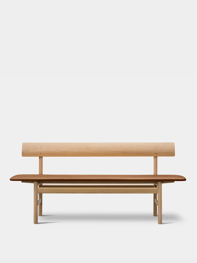 Mogensen Bench 3171 – Soaped Oak/Leather Cognac 307