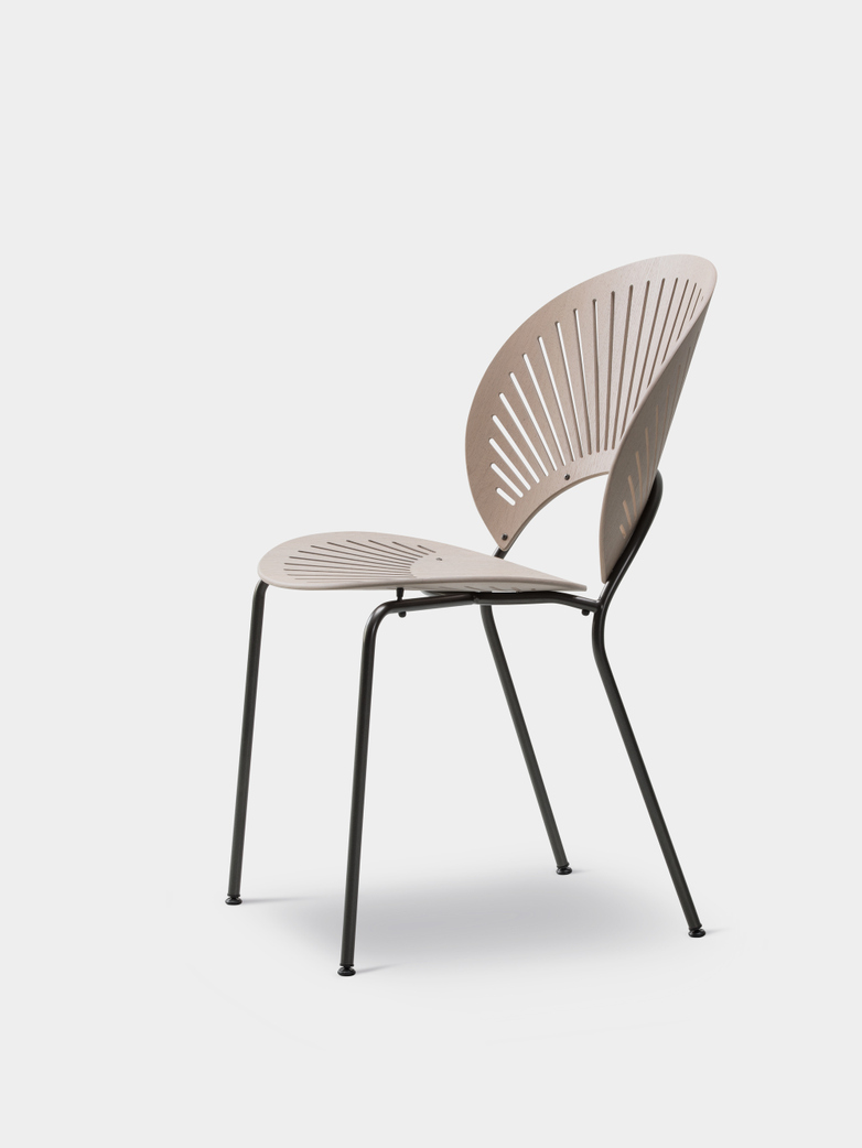 Trinidad Chair - Light grey oak stained/Flint