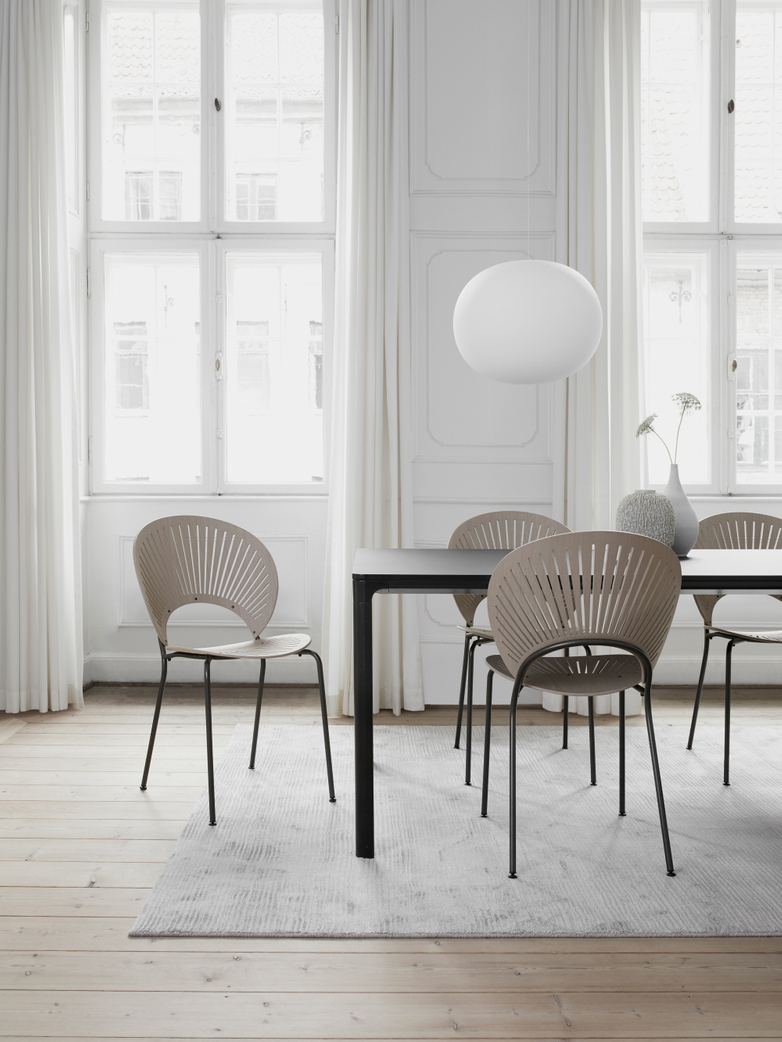 Trinidad Chair - Light grey oak stained/Flint