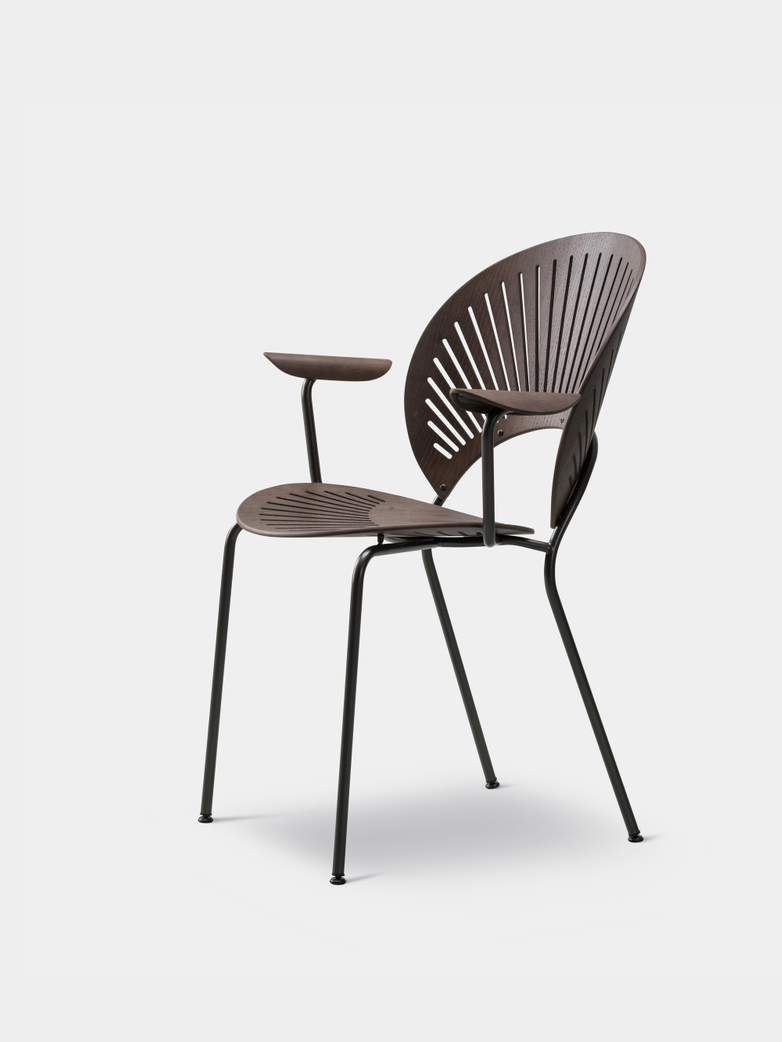 Trinidad Armchair - Smoked Oak/Flint