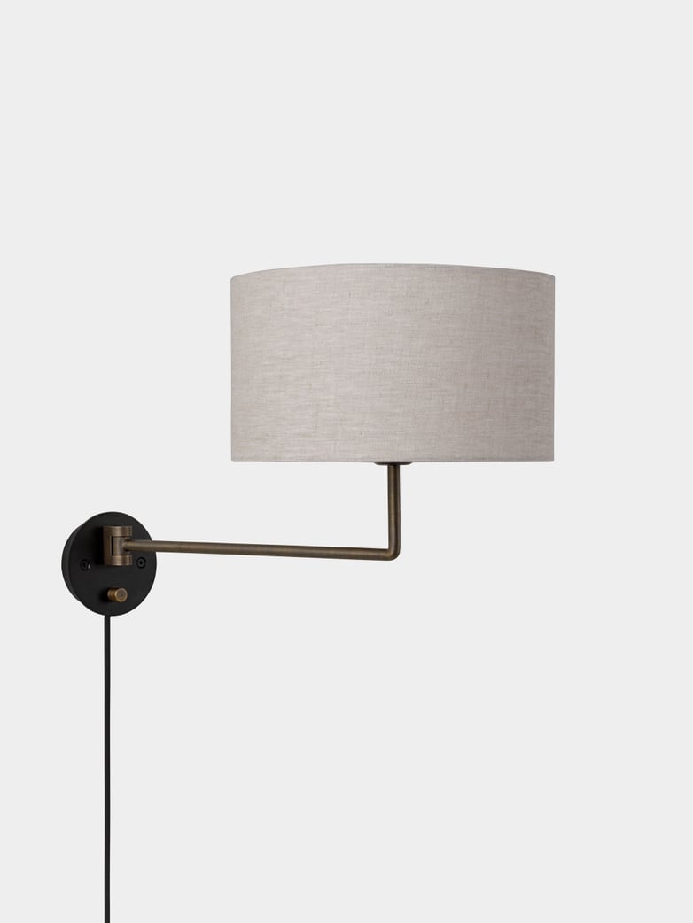 Gravity Wall Lamp - Antique Brass - Canvas - Large