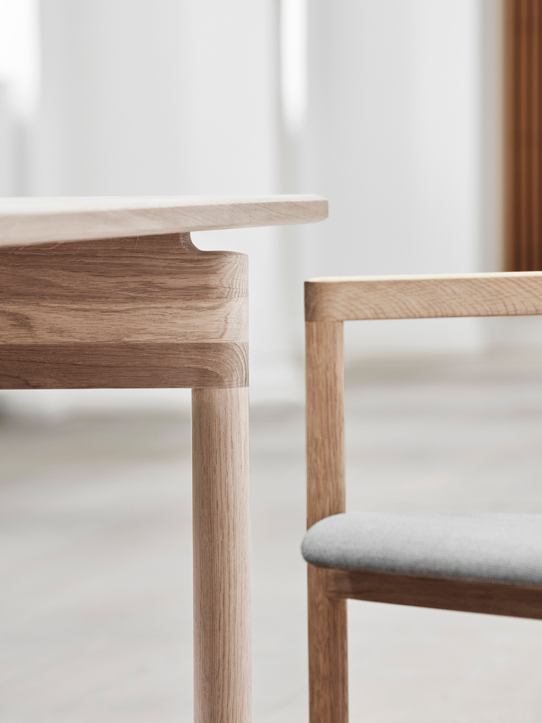 Post Table - Soaped Oak
