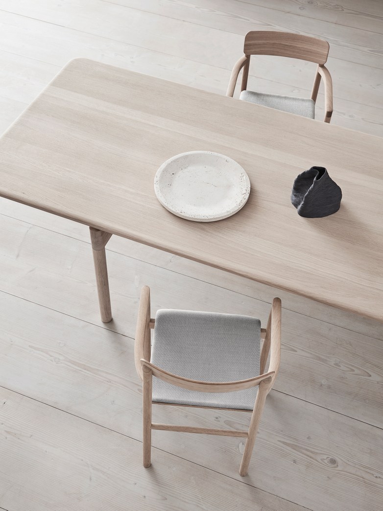 Post Table - Soaped Oak