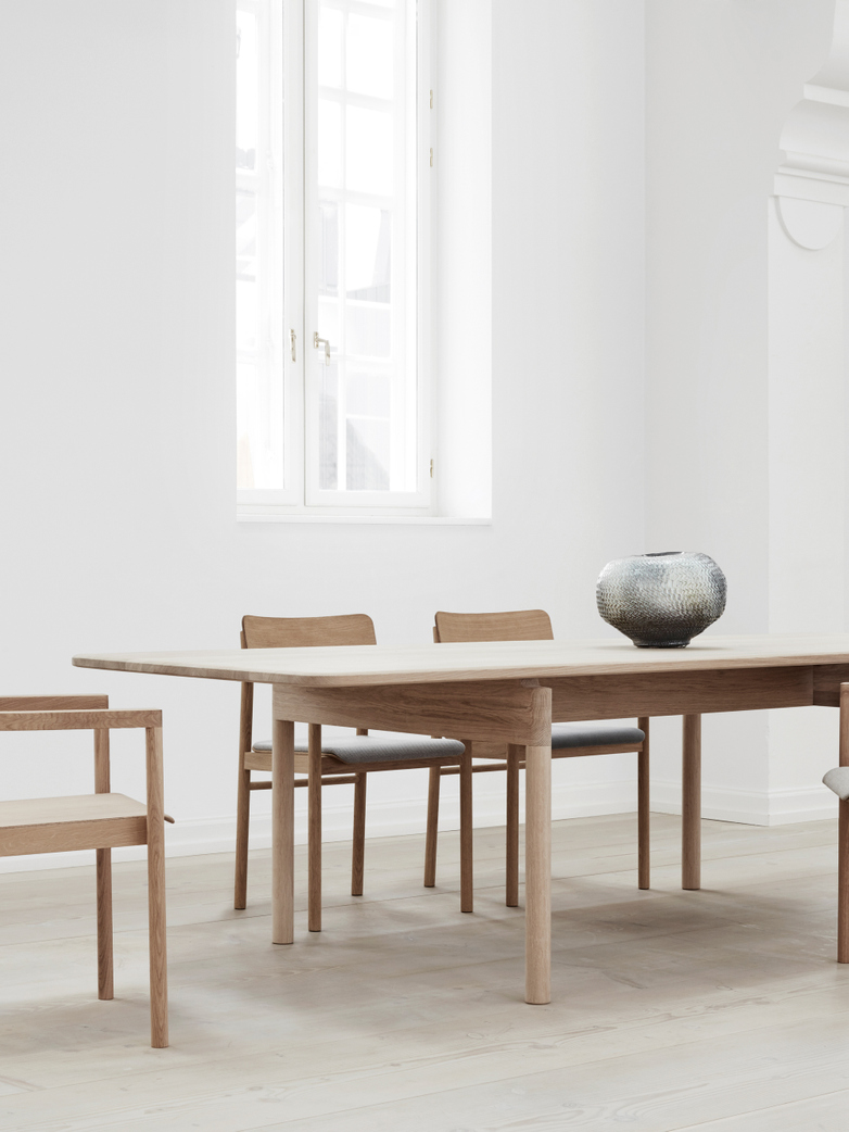 Post Table - Soaped Oak