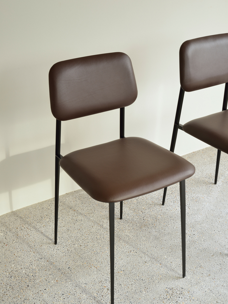 DC Dining Chair - Chocolate Leather