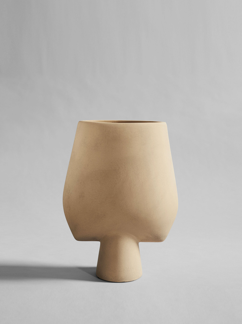 Sphere Vase Square Hexa – Sand
