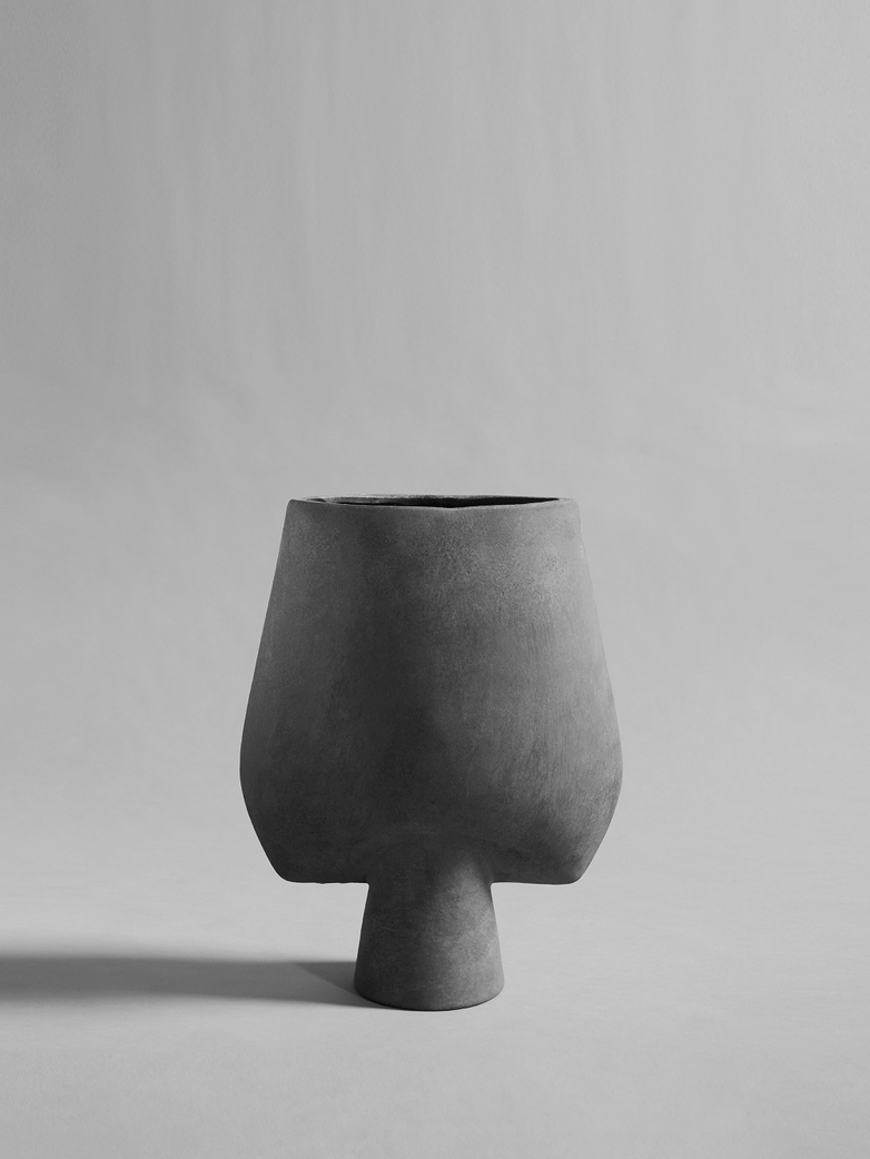 Sphere Vase Square Big – Dark Grey