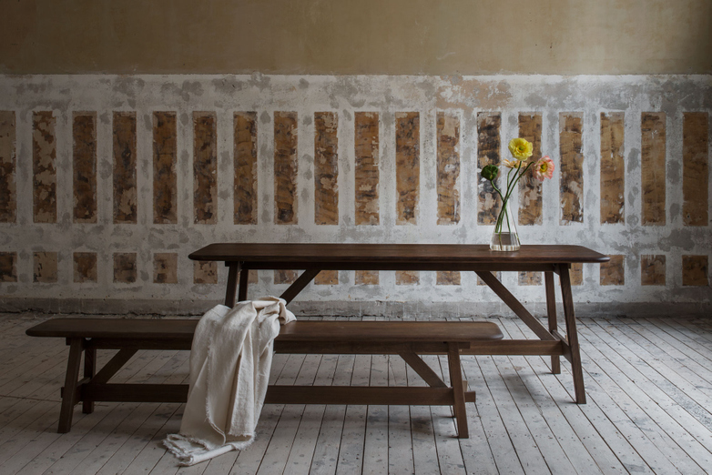 Landala Bench 270 cm - Smoked Oak