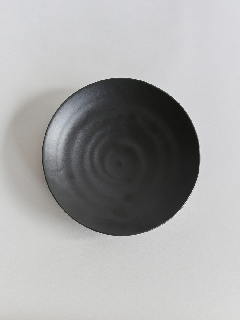 Kyoto Dessert Plate - Matt Black