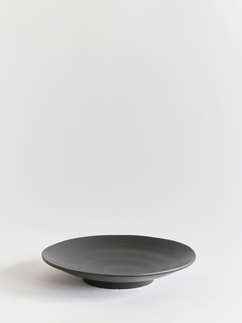 Kyoto Dessert Plate - Matt Black
