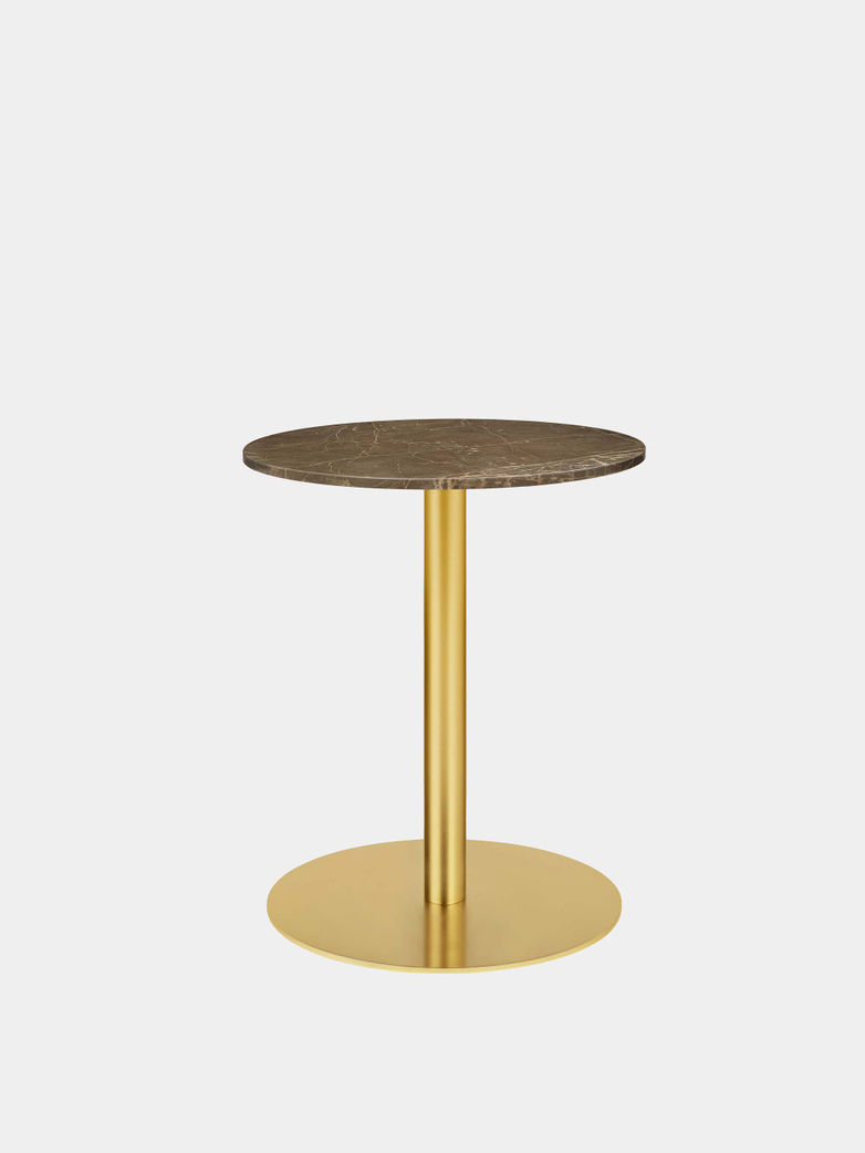 Gubi 1.0 Dining Table Round Ø60 - Brass Base