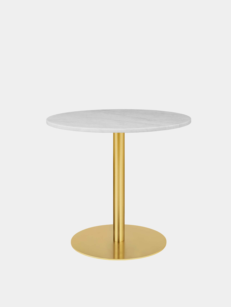 Gubi 1.0 Dining Table Round Ø80 - Brass Base