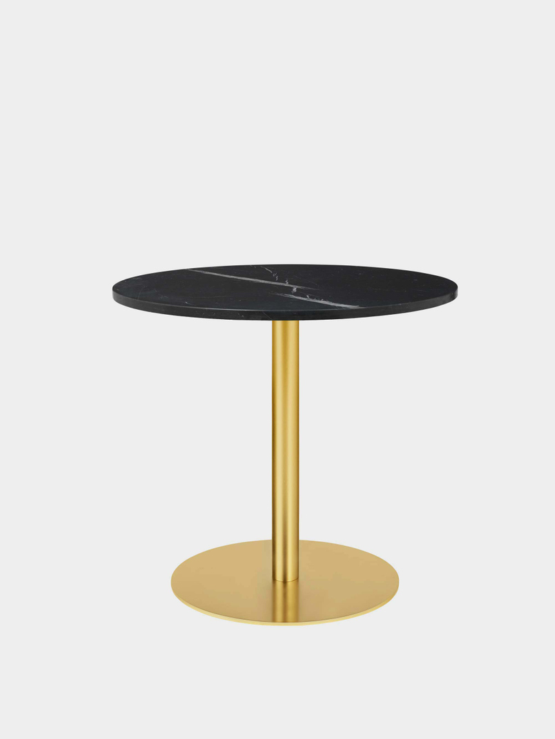 Gubi 1.0 Dining Table Round Ø80 - Brass Base