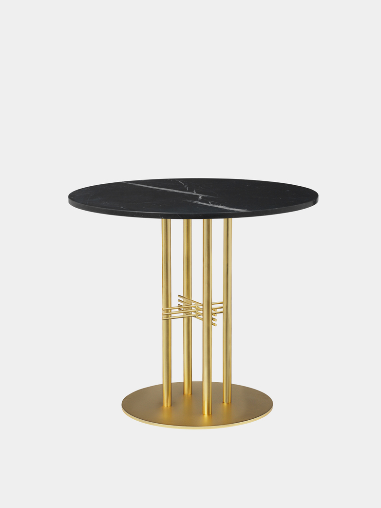 TS Column Dining Table - Brass Base