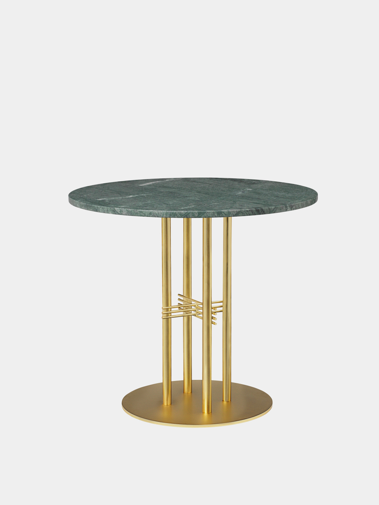 TS Column Dining Table - Brass Base