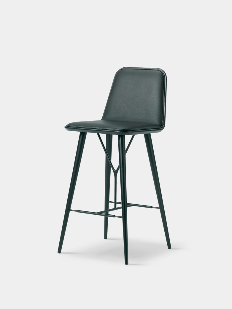 Spine Wood Base Barstool