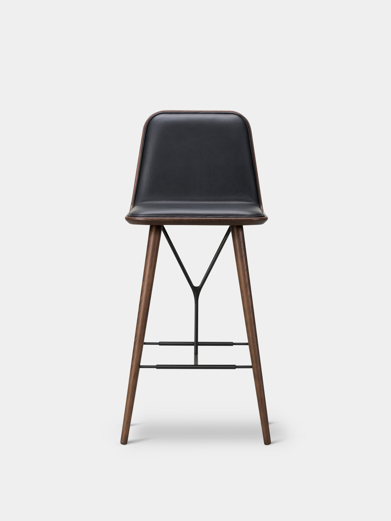 Smoked Oak/Black Leather 88 - 104 cm