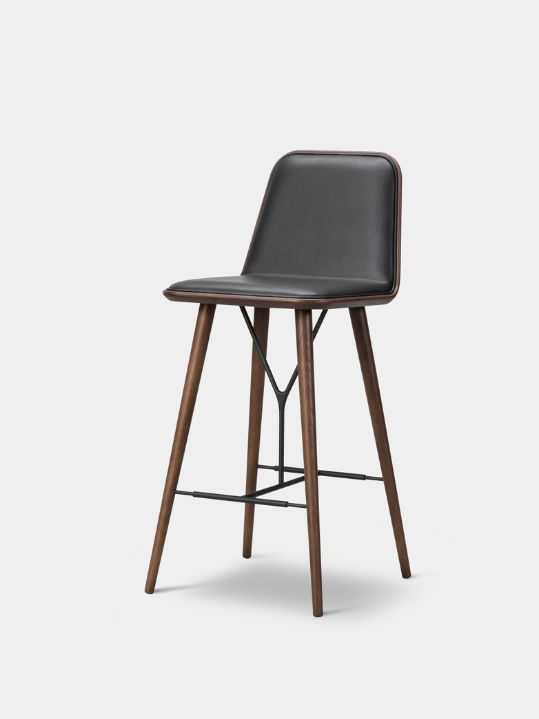 Spine Wood Base Barstool