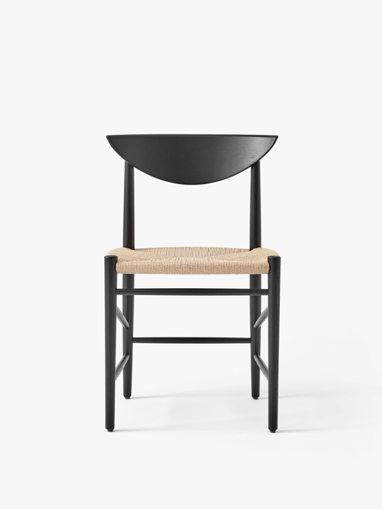 Drawn HM3 - Black Lacquered Oak with Natural Paper Cord